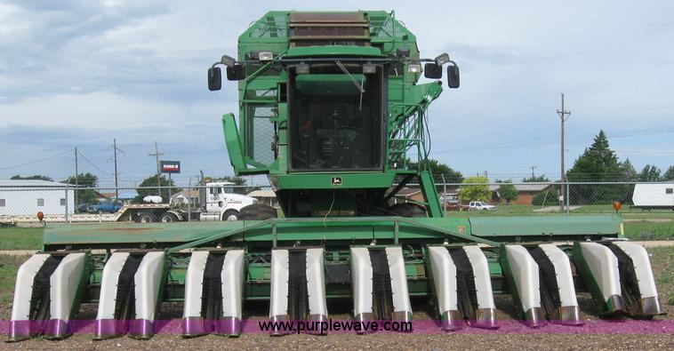 image for item 6968 1995 John Deere 7450 eight row cotton stripper