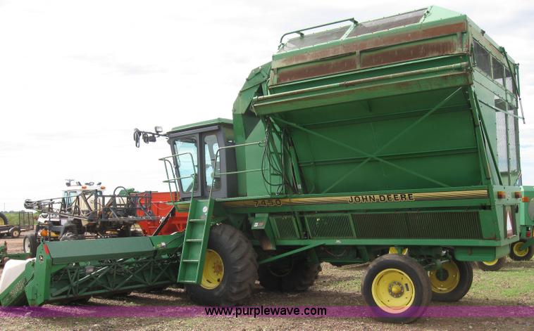 image for item 6968 1995 John Deere 7450 eight row cotton stripper