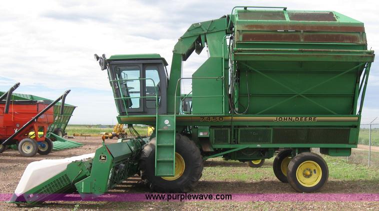 image for item 6968 1995 John Deere 7450 eight row cotton stripper