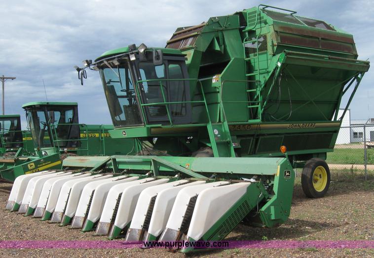 image for item 6968 1995 John Deere 7450 eight row cotton stripper