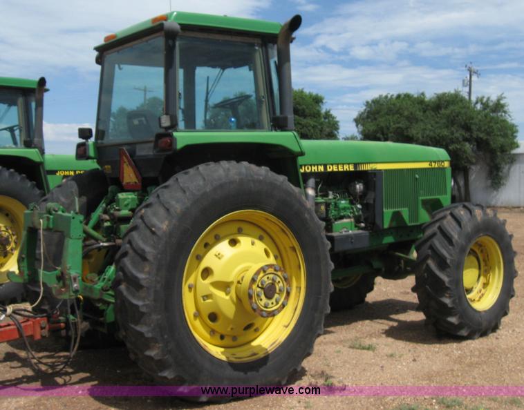 image for item 6971 1992 John Deere 4760 MFWD tractor