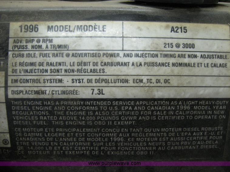 image for item 2120 1996 7.3L Power Stroke diesel engine