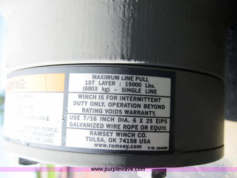 image for item 3000 1976 Hyster detachable low boy trailer