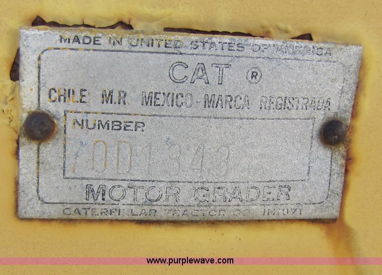 image for item 3482 1959 Caterpillar 12 motor grader