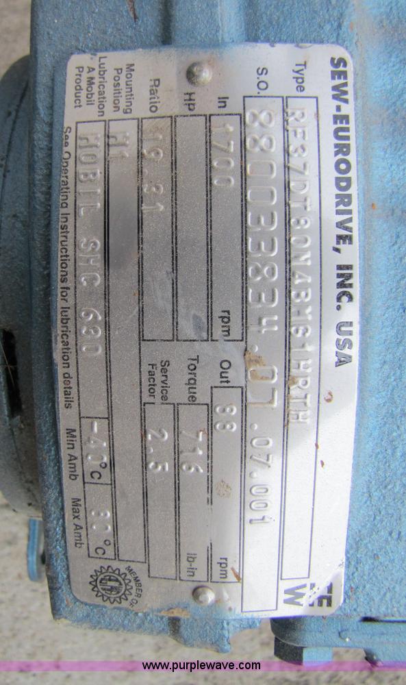 image for item 3514 SEW Eurodrive 1hp motor