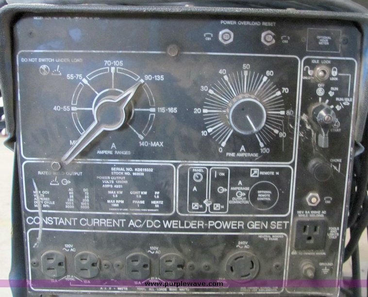 image for item 4259 Miller Legend constant current AC/DC welder generator