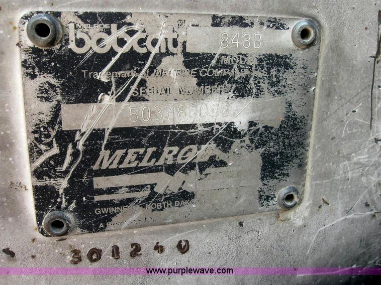 image for item 4288 1990 Bobcat 843B skid steer