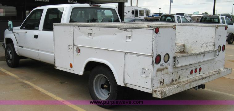 image for item 5032 1995 Chevrolet K3500 four door pickup with utility bed