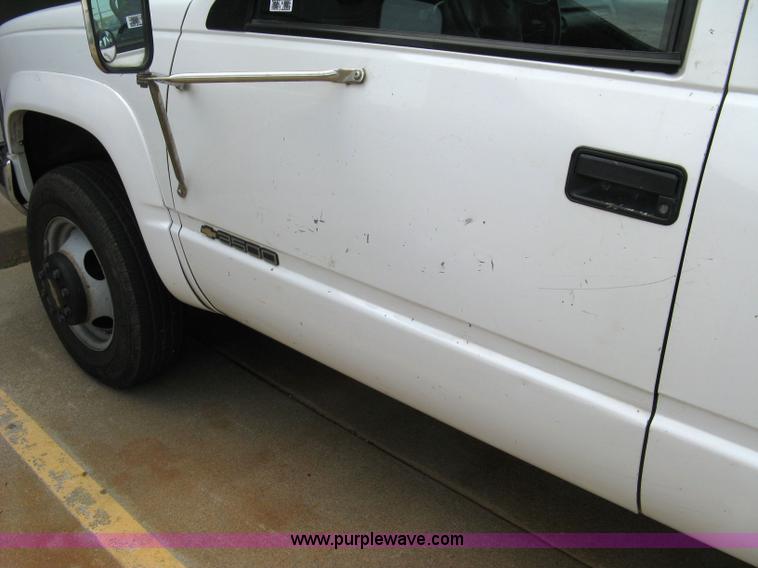 image for item 5032 1995 Chevrolet K3500 four door pickup with utility bed