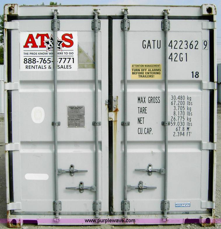image for item 1007 40' standard cargo worthy international shipping container