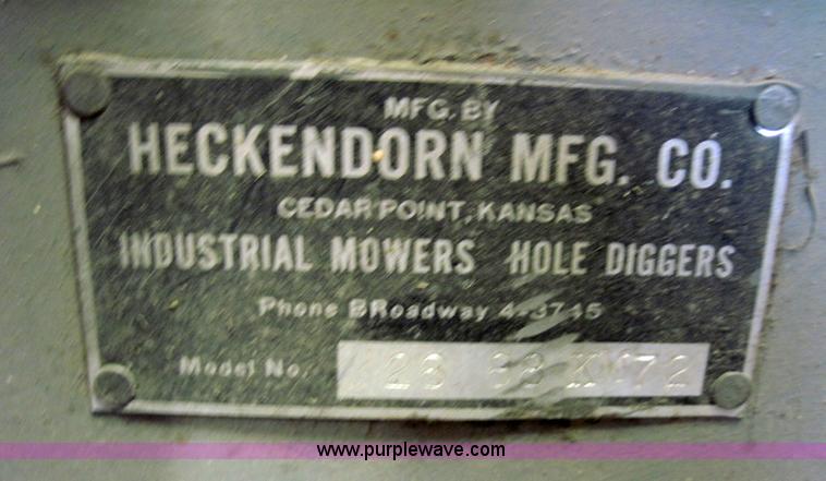 image for item 3010 Heckendorn 84" cut riding mower