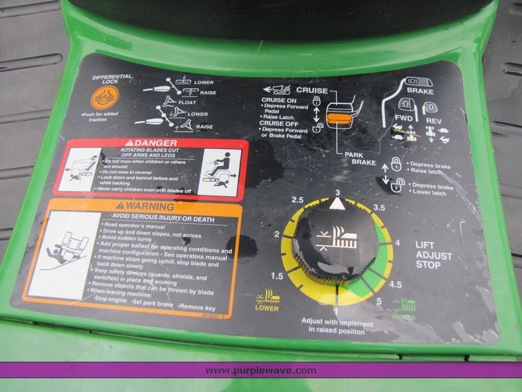 image for item 3295 John Deere X595 lawn tractor with mower