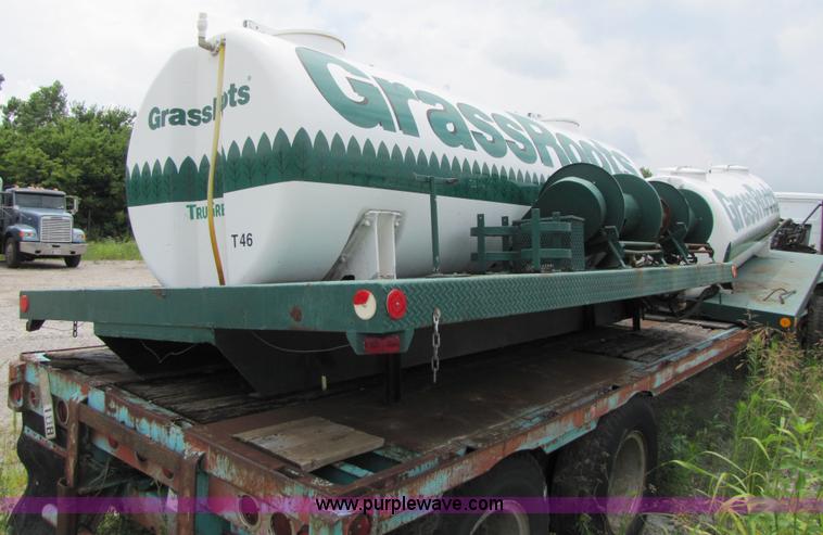 image for item 3507 Dual tank chemical mixer tank on truck bed