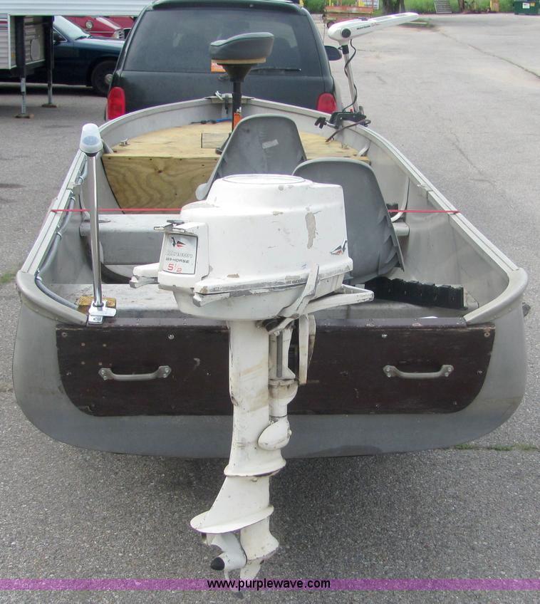 image for item 4636 Aluma-Craft 14' V-bottom boat and trailer