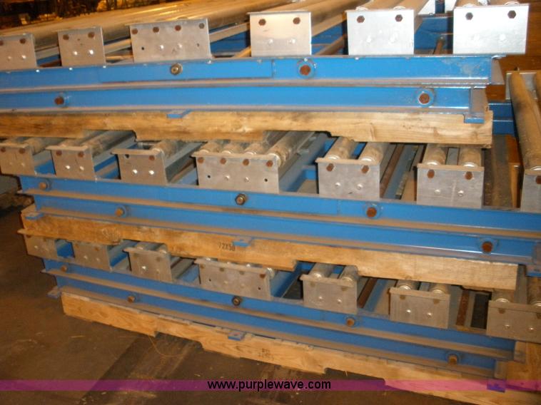 image for item 6244 32' of heavy duty roller conveyor with air flippers