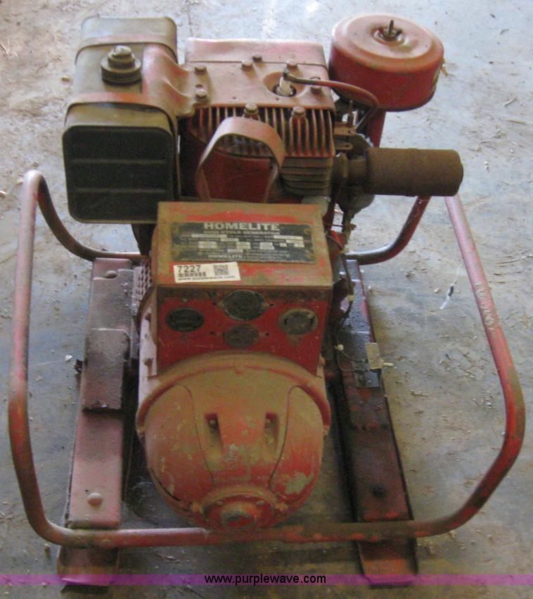 image for item 7227 Homelite high cycle generator