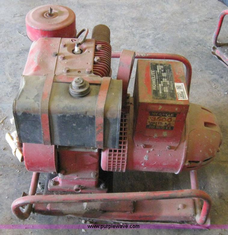 image for item 7227 Homelite high cycle generator