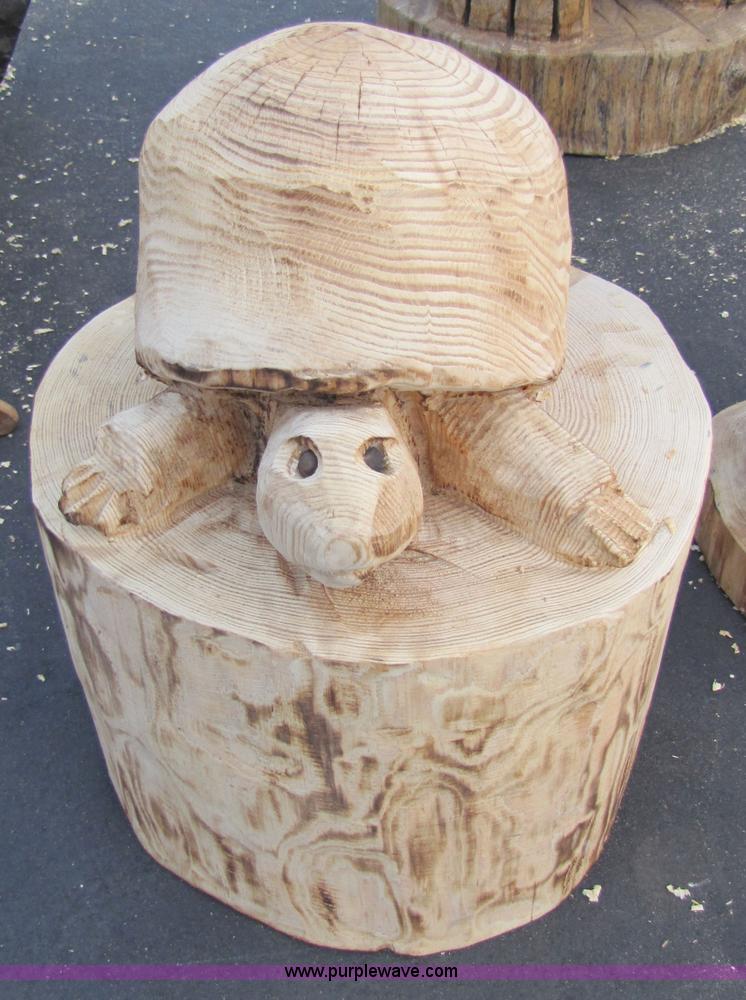 image for item 1003 Turtle chainsaw art carving