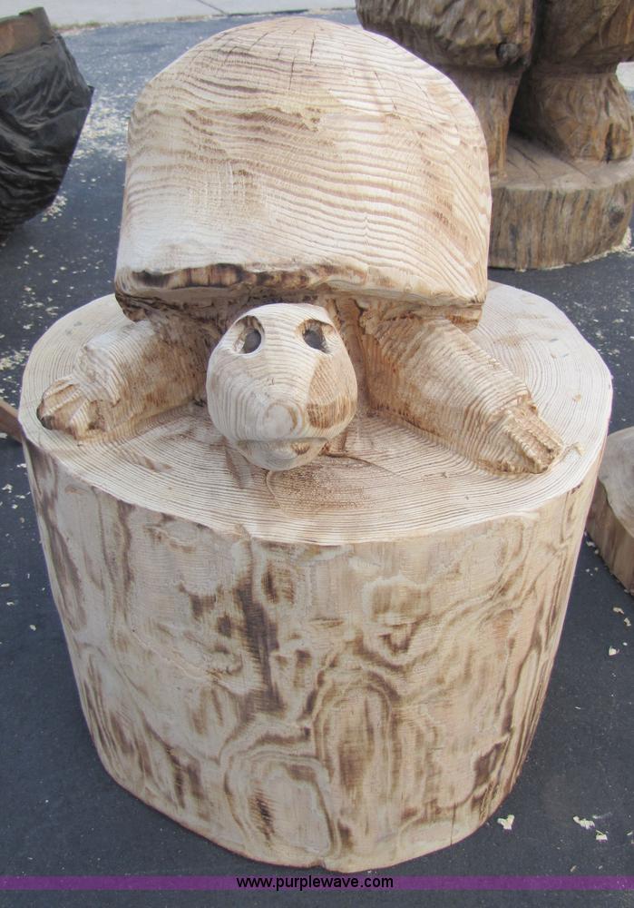 image for item 1003 Turtle chainsaw art carving