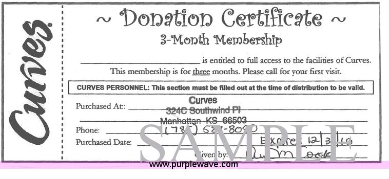 image for item 1216 Donated by Curves