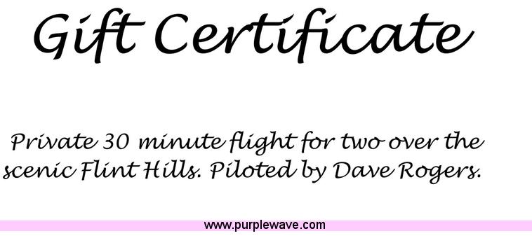 image for item 1229 "Flight over Flint Hills"