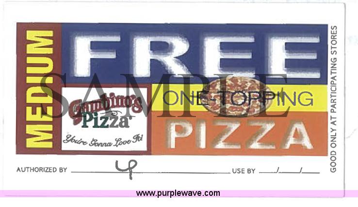 image for item 1234 Donated by Gambino's Pizza
