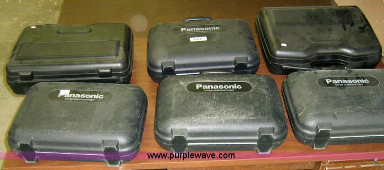 image for item 1005 (6) Panasonic VHS movie cameras with cases