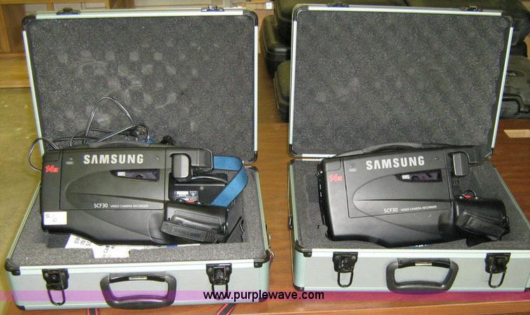 image for item 1006 (2) Samsung VHS movie cameras with cases