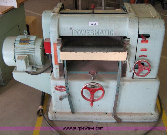image for item 1015 Powermatic planer