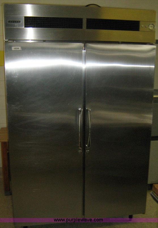 image for item 1034 Tyler stainless steel double door refrigerator