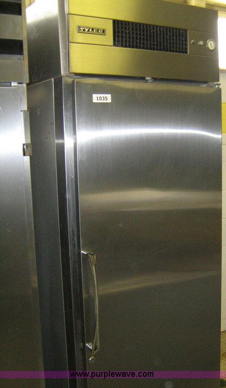 image for item 1035 Tyler stainless steel single door refrigerator