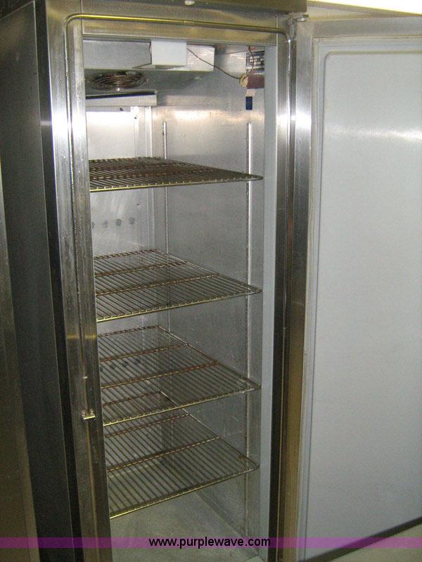 image for item 1035 Tyler stainless steel single door refrigerator