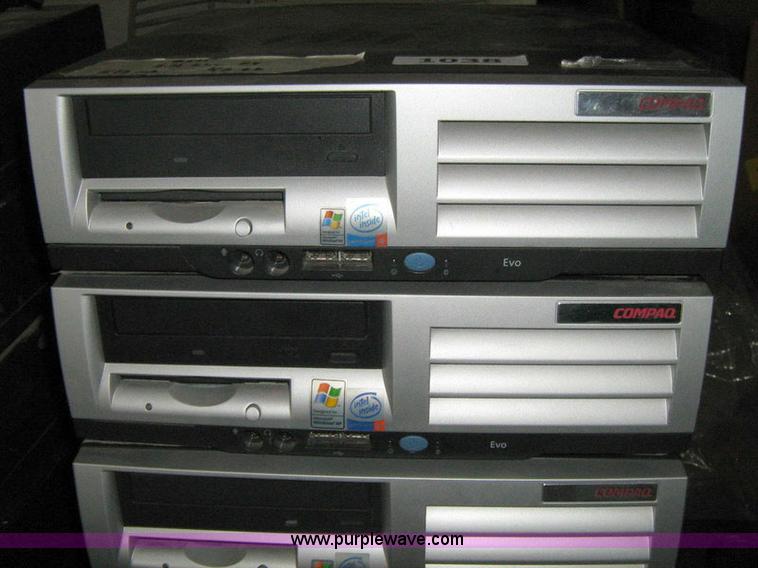 image for item 1038 (10) Compaq D515 small form factor computers