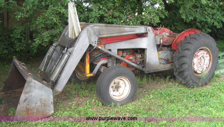 image for item 2037 Massey-Ferguson 50 tractor with front end loader and mower