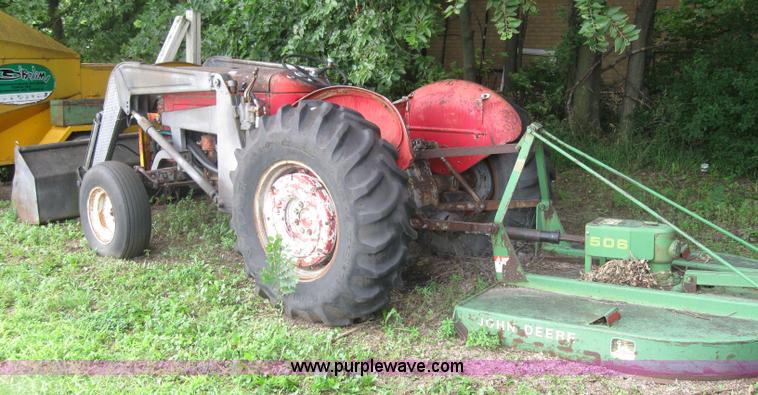 image for item 2037 Massey-Ferguson 50 tractor with front end loader and mower