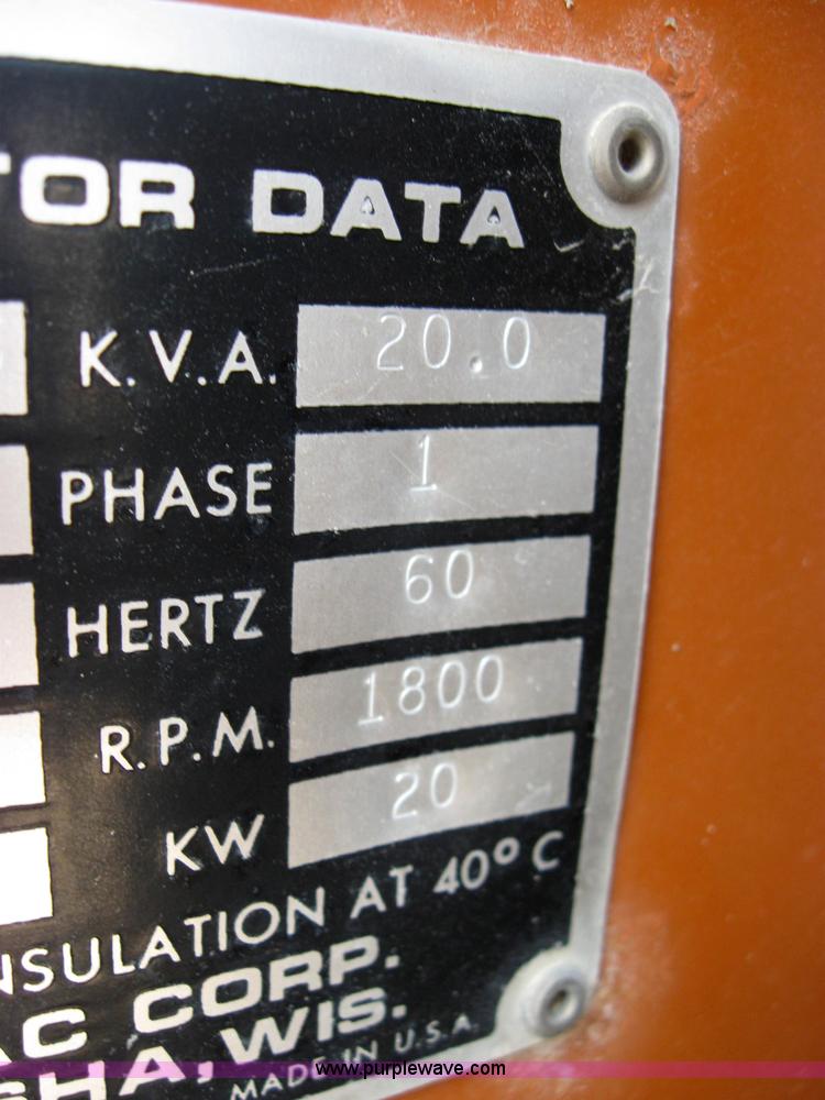 image for item 2050 Generac 20 K.W generator with transfer switch