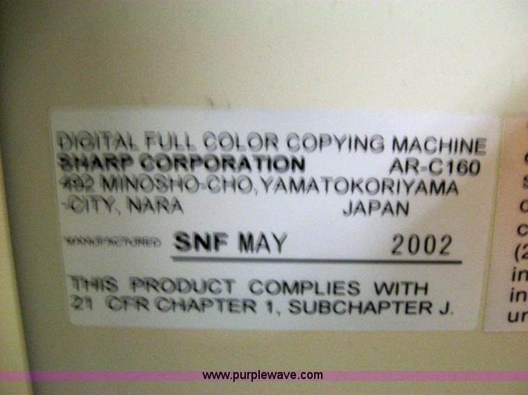 image for item 2060 2002 Sharp AR-C160 digital imager copier