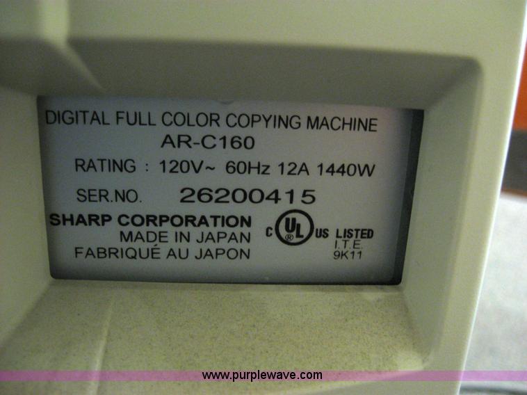 image for item 2060 2002 Sharp AR-C160 digital imager copier