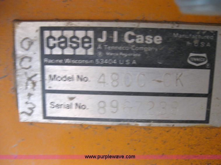 image for item 2195 1977 Case 480C backhoe