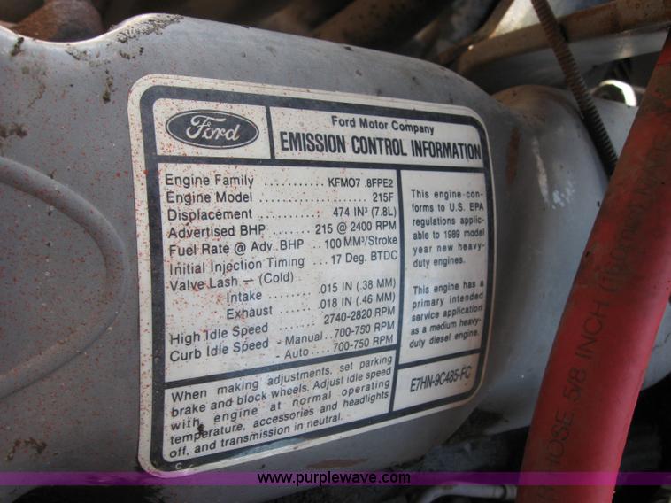 image for item 2196 1989 Ford Conventional LNT800F dump truck