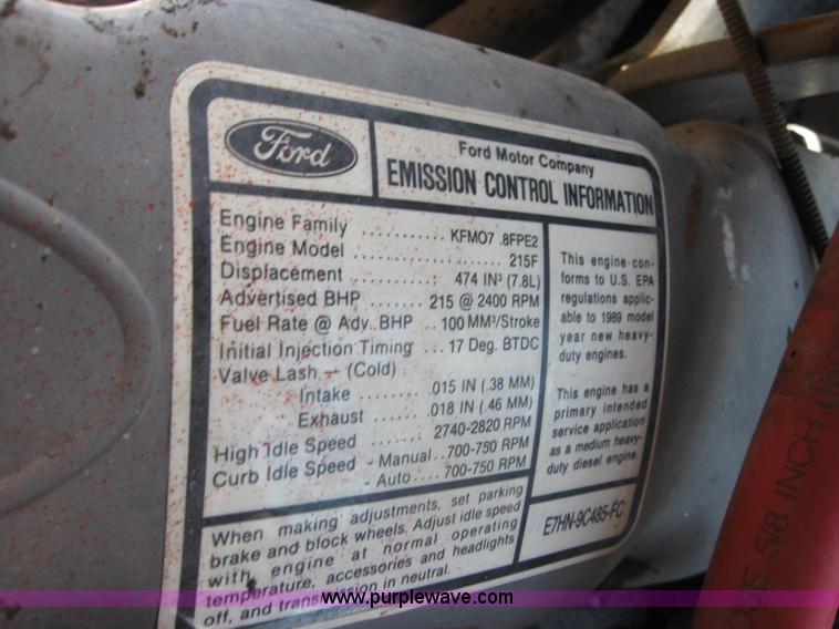 image for item 2196 1989 Ford Conventional LNT800F dump truck