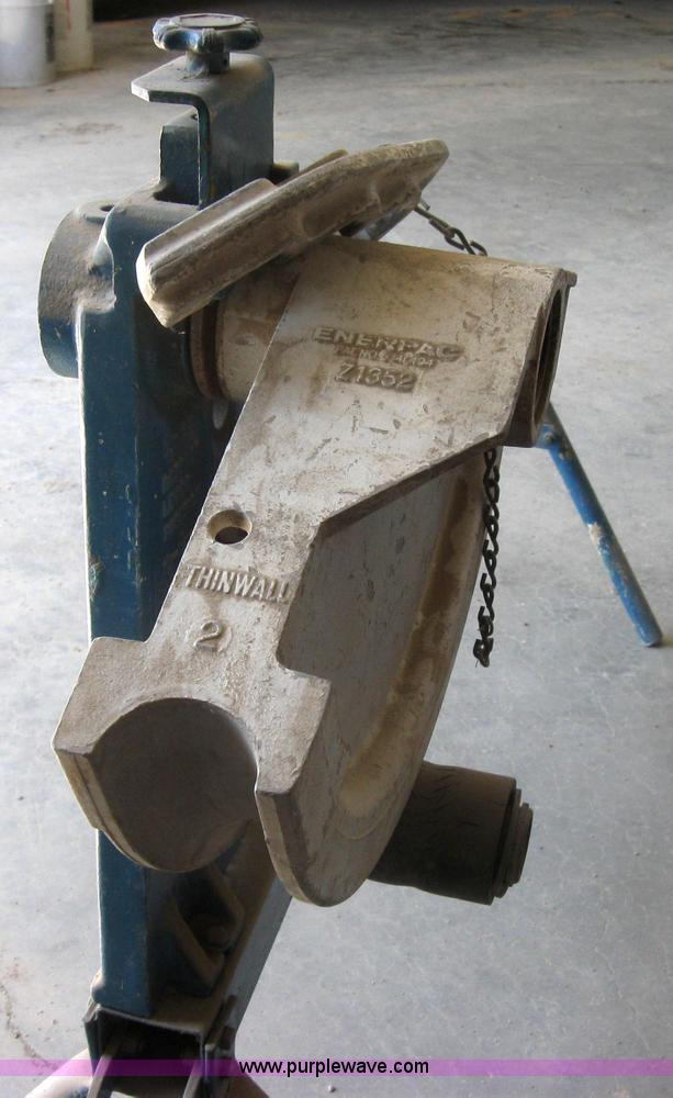 Enerpac BF1000 pipe bender in Osage City, KS Item 2197 sold Purple