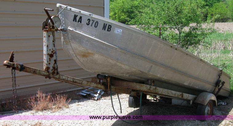 image for item 2200 14' Rich Line aluminum V-bottom boat