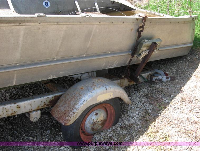 image for item 2200 14' Rich Line aluminum V-bottom boat