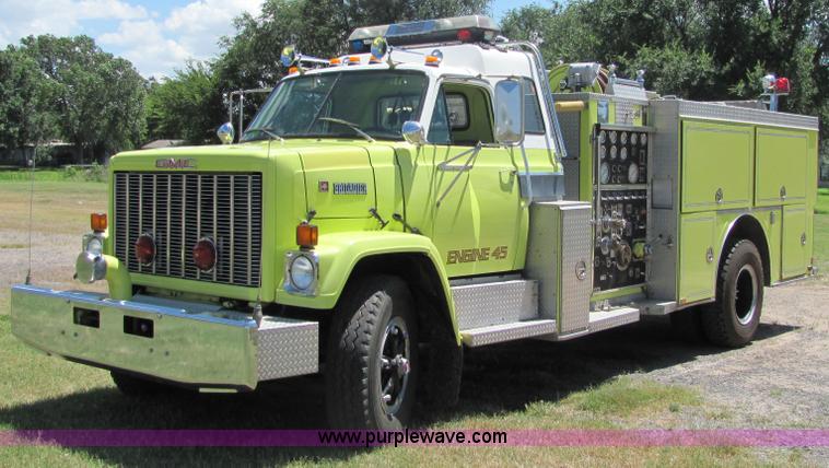image for item 6686 1988 GMC Brigadier fire truck