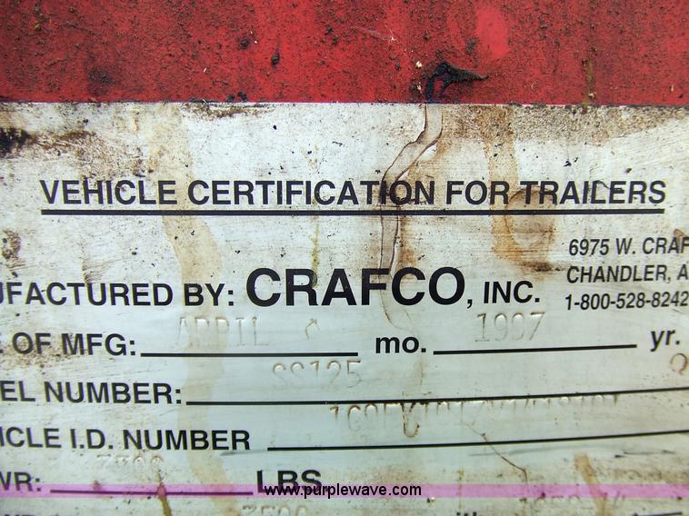 image for item 7113 1997 Craft Co SS125 crack seal machine