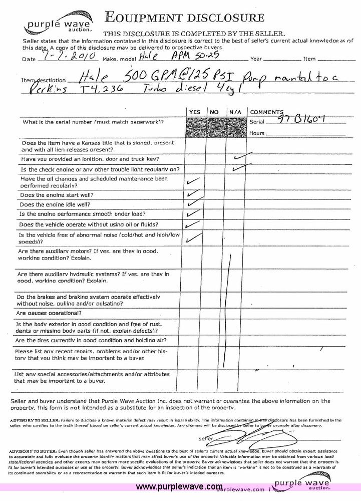 image for item 6573 Hale 500 gpm pump