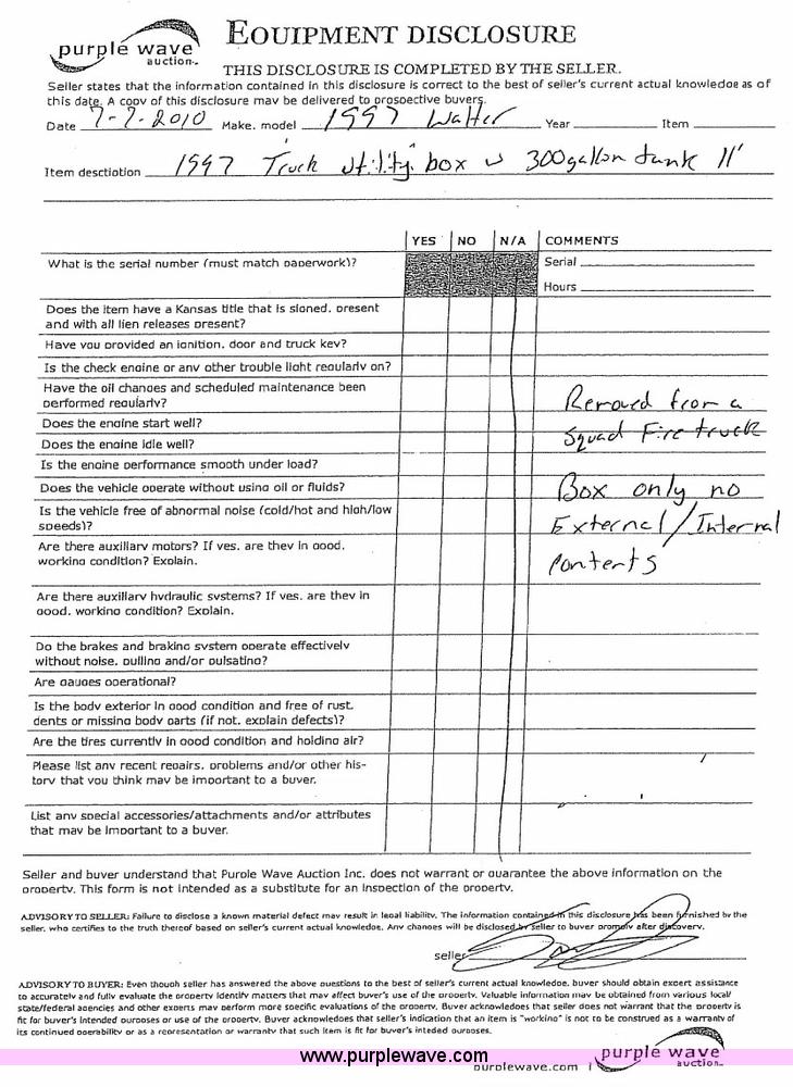 image for item 6575 Walter's 11'7" utility bed