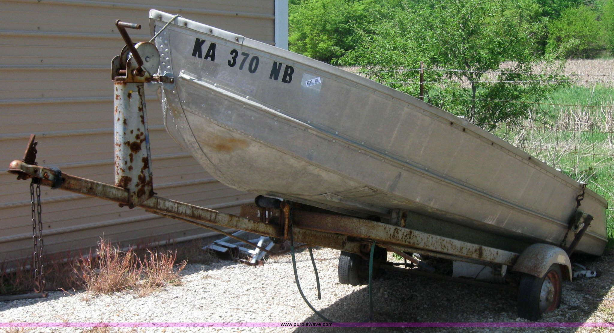 14' Rich Line aluminum Vbottom boat in Osage City, KS Item 2200 sold