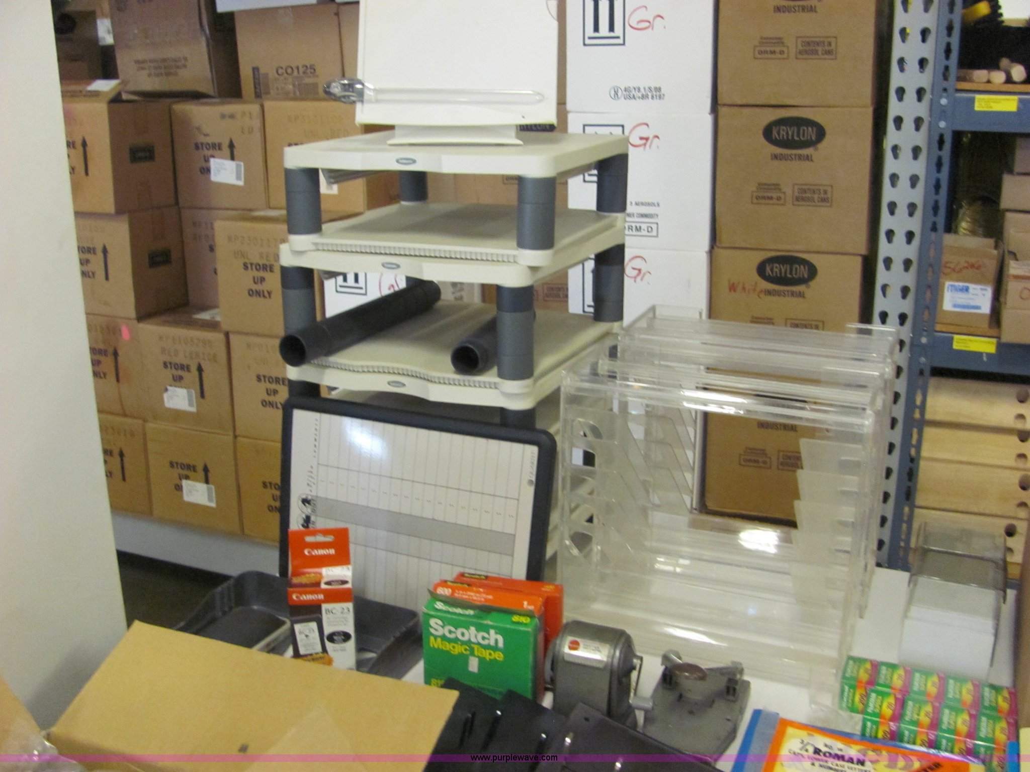 Assorted office supplies in Hutchinson, KS Item 4718 sold Purple Wave